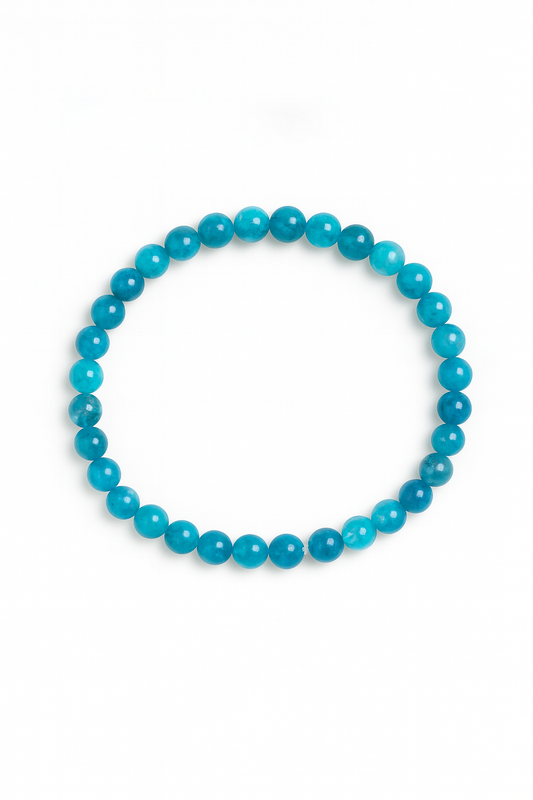 Blue Apatite 4mm Bracelet