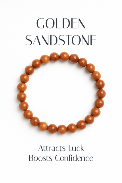 Golden Sandstone 8mm Bracelet