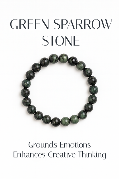 Natural Sparrow Stone 8mm Bracelet