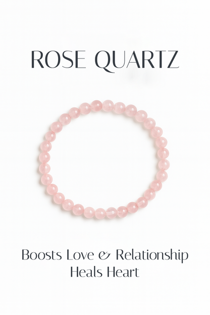 Rose Quartz 4mm Bracelet